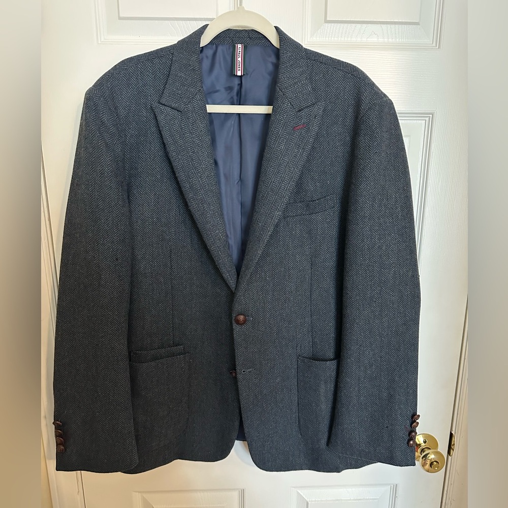 Paul Jones Tweed Blue Gray Sportcoat size 2X